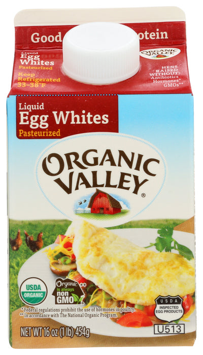 ORGANIC VALLEY: Organic Pasteurized Liquid Egg Whites, 16 oz