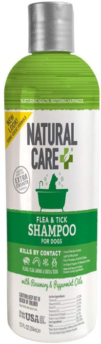 NATURAL CARE: Shampoo Flea Tick, 12 fo