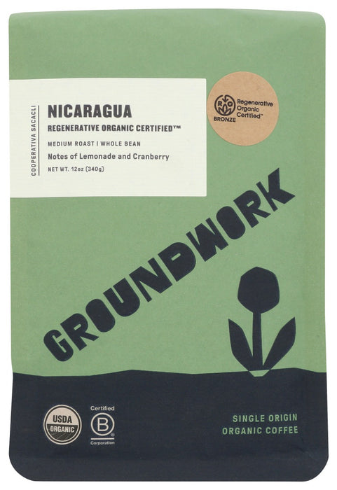 GROUNDWORK COFFEE: Coffee Roc Nicaragua, 12 OZ