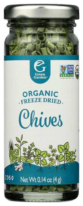 GREEN GARDEN: Ssnng Herb Chvs Frz Dried, 108 ml