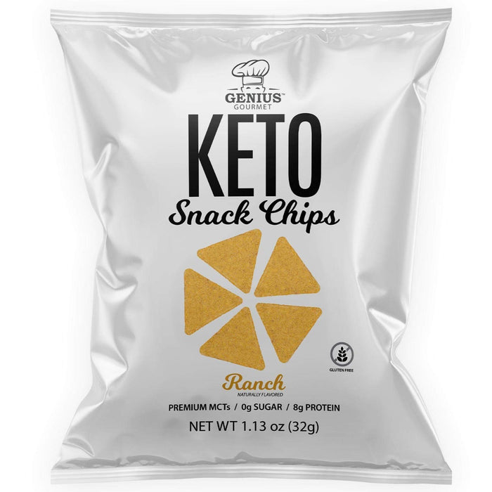 GENIUS GOURMET: Keto Chips Ranch, 1.13 oz