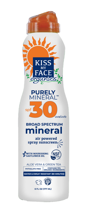 KISS MY FACE: Sunscreen Spry Spf30, 6 OZ