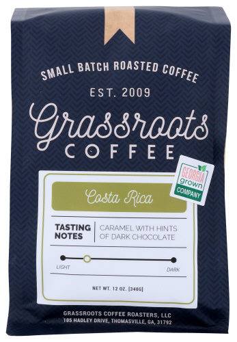 GRASSROOTS COFFEE ROASTER: Coffee Costa Rica, 12 OZ