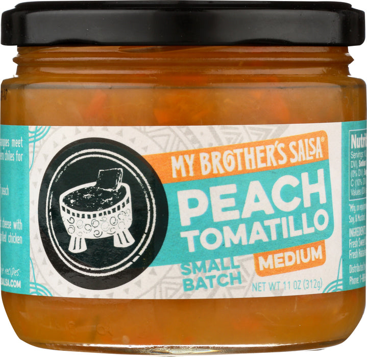 MY BROTHERS SALSA: Peach Tomatillo Salsa, 11 oz