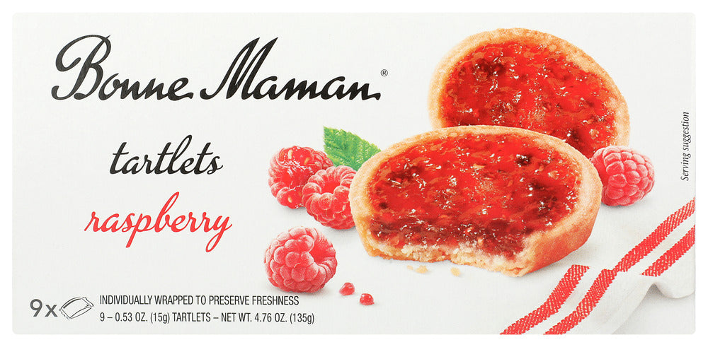 BONNE MAMAN: Raspberry Tartlets, 4.76 oz