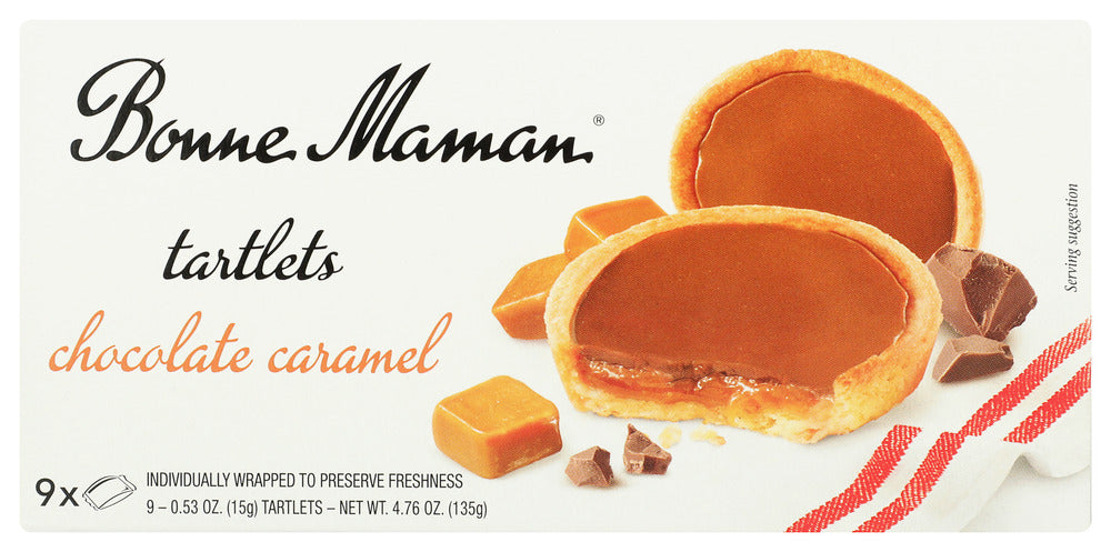 BONNE MAMAN: Chocolate Caramel Tartlets, 4.76 oz