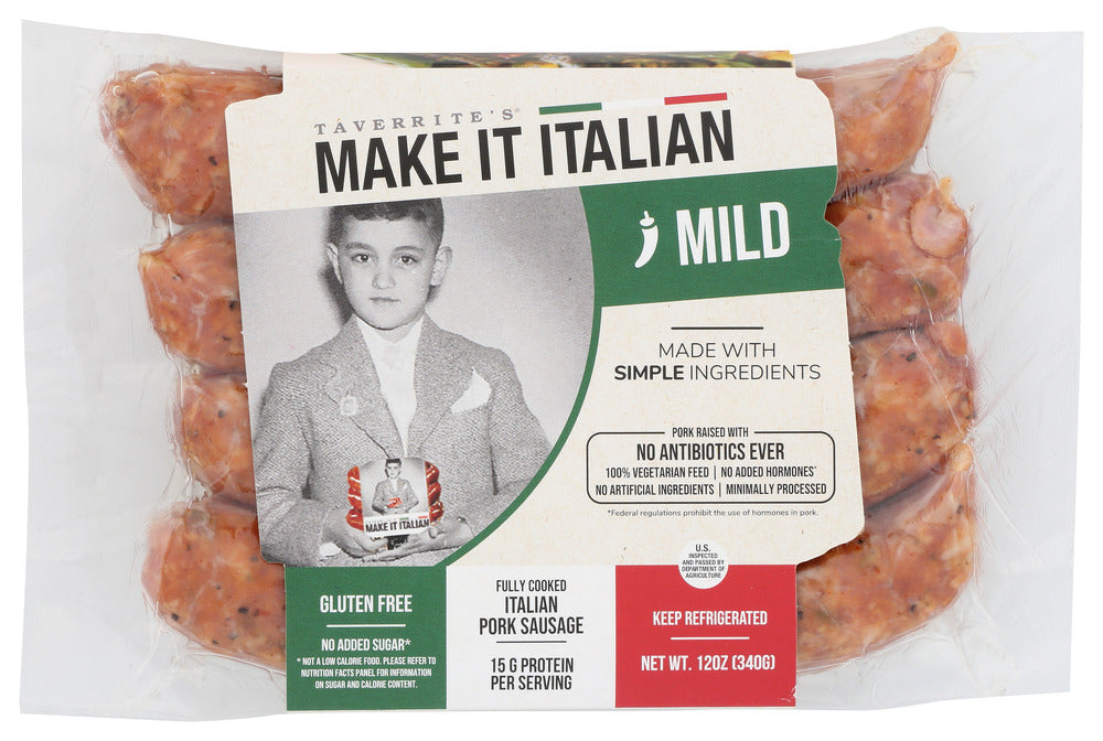 MAKE IT ITALIAN: Mild Italian Pork Sausage, 12 oz