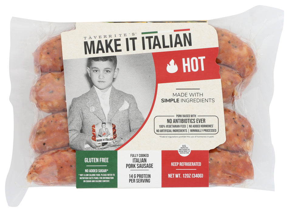 MAKE IT ITALIAN: Hot Italian Pork Sausage, 12 oz