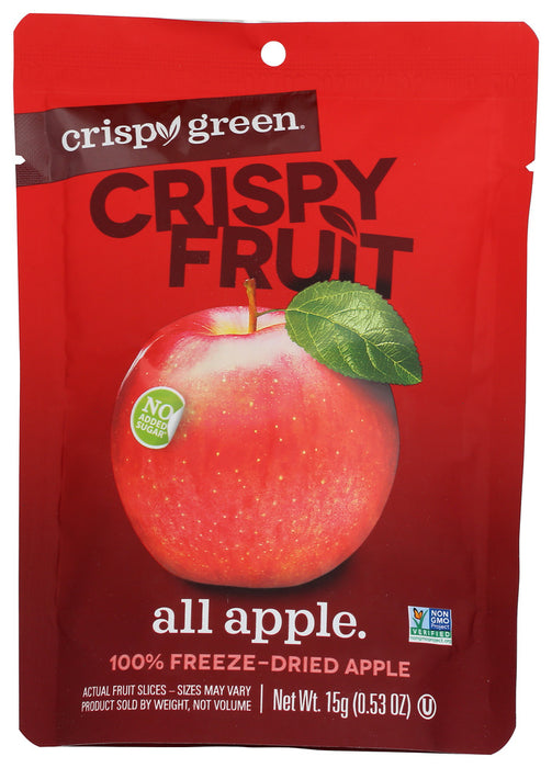 CRISPY GREEN: Apple Dried Single Serve, 0.53 OZ
