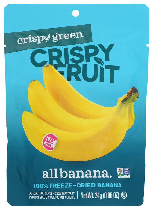 CRISPY GREEN: Banana Dried Single Serve, 0.85 OZ