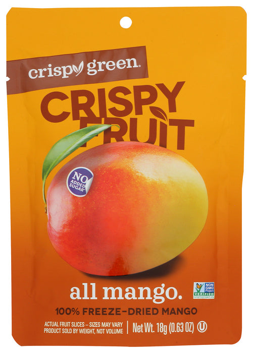 CRISPY GREEN: Mango Dried Single Serve, 0.63 OZ