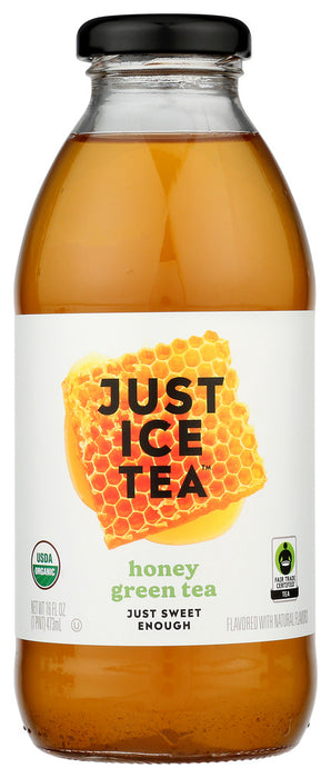 EAT THE CHANGE: Just Ice Tea Honey Green Tea, 16 fo