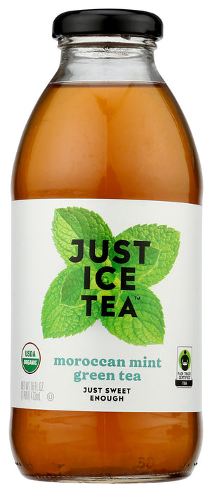 EAT THE CHANGE: Just Ice Tea Moroccan Mint Green Tea, 16 fo