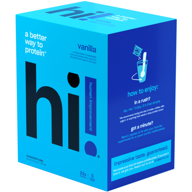 HI HUMAN IMPROVEMENT: Protein Pwdr Vanilla 20Ct, 740 gm