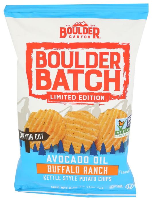 BOULDER CANYON: Potato Chips Avocado Oil Buffalo Ranch, 5.25 oz