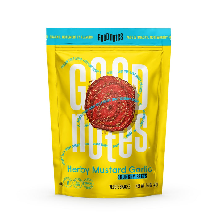 GOOD NOTES: Vggie Snck Beet Hrb Mstrd, 1.4 oz
