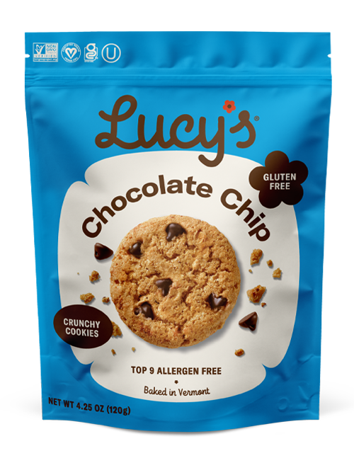 LUCY'S: Cookies Choco Chip, 4.25 oz