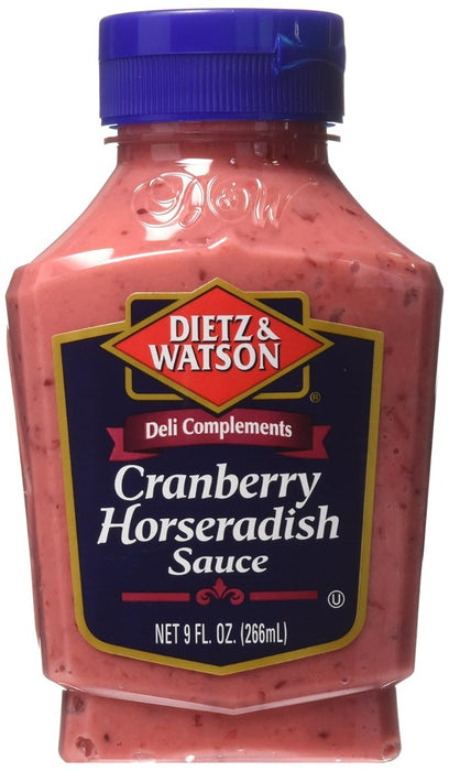 DIETZ AND WATSON: Horseradish Cranberry Sauce, 9 oz