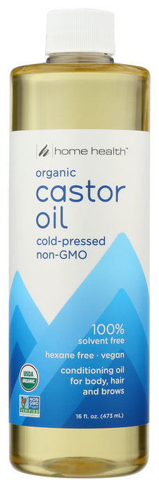 HOME HEALTH: Castor Oil Cold Pressed and Cold Processed, 16 Oz