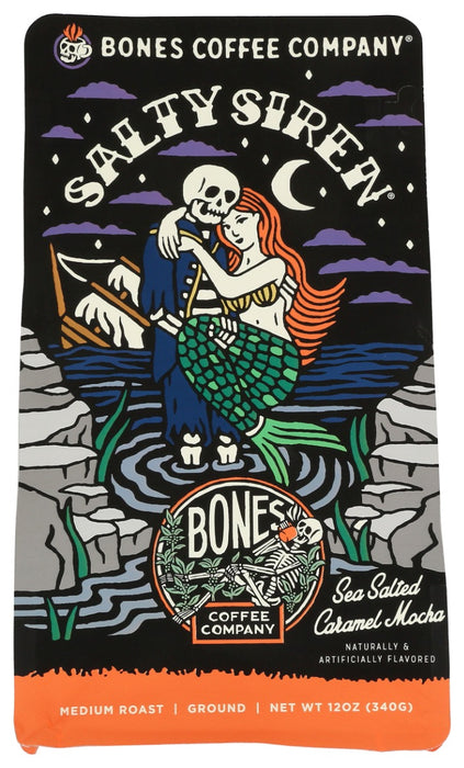 BONES COFFEE COMPANY: Coffee Grnd Salty Siren, 12 oz