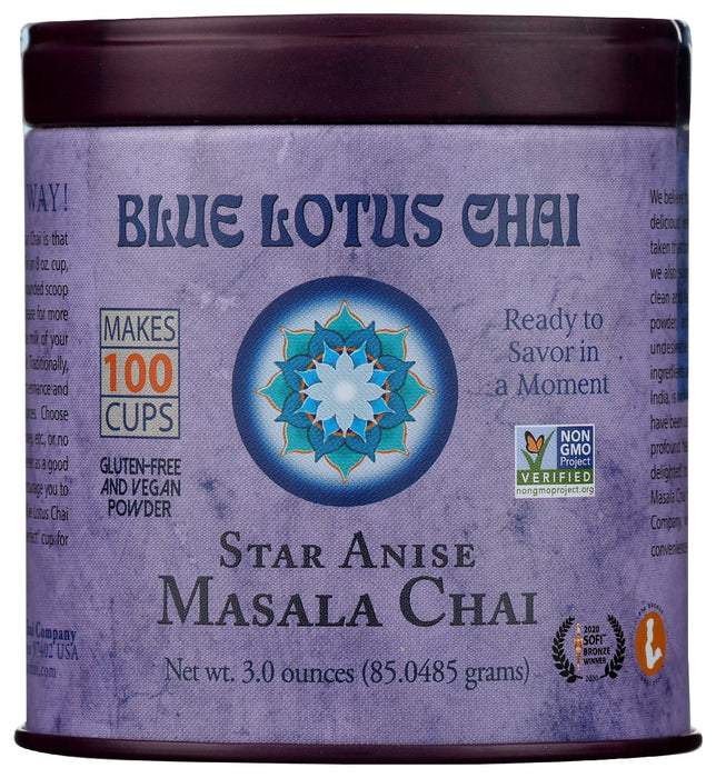 BLUE LOTUS CHAI: Chai Masala Star Anise, 3 oz