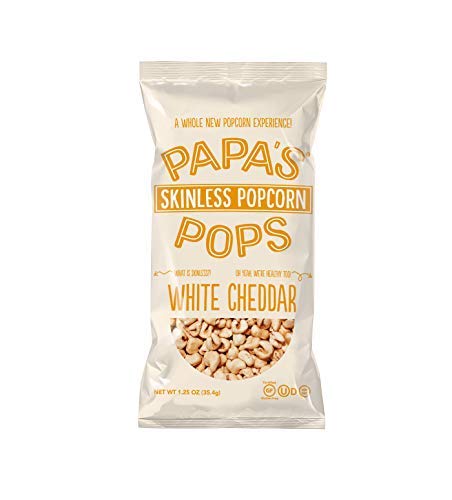 PAPAS POPS: Popcorn White Cheddar, 1.25 oz