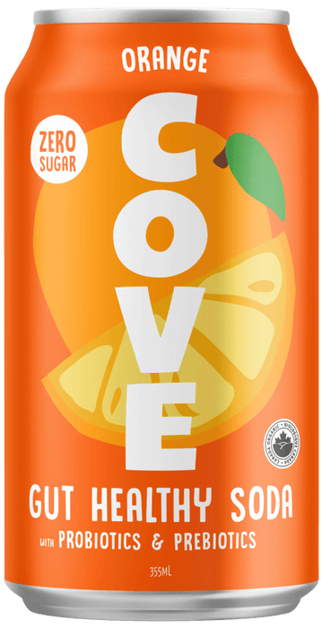 COVE: Soda Gut Healthy Orange, 12 fo