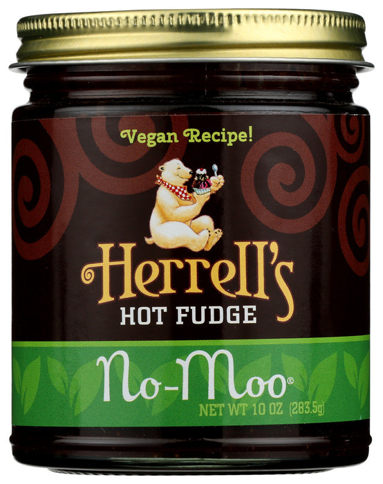 HERRELLS HOT FUDGE SAUCE: Sauce No Moo Hot Fudge, 10 oz