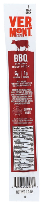 VERMONT SMOKE: Barbecue Beef Sticks, 1 oz