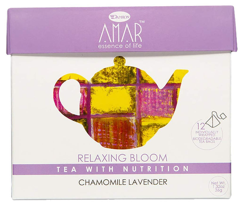 AMAR ESSENCE OF LIFE TEA WITH NUTRITION: Tea Chamomile Lavndr 12Ct, 1.32 oz