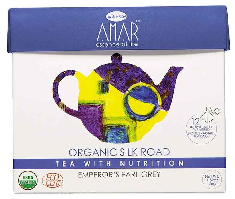 AMAR ESSENCE OF LIFE TEA WITH NUTRITION: Tea Emperors Earl Grey, 1.32 oz