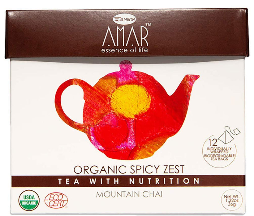 AMAR ESSENCE OF LIFE TEA WITH NUTRITION: Tea Mountain Chai, 1.32 oz