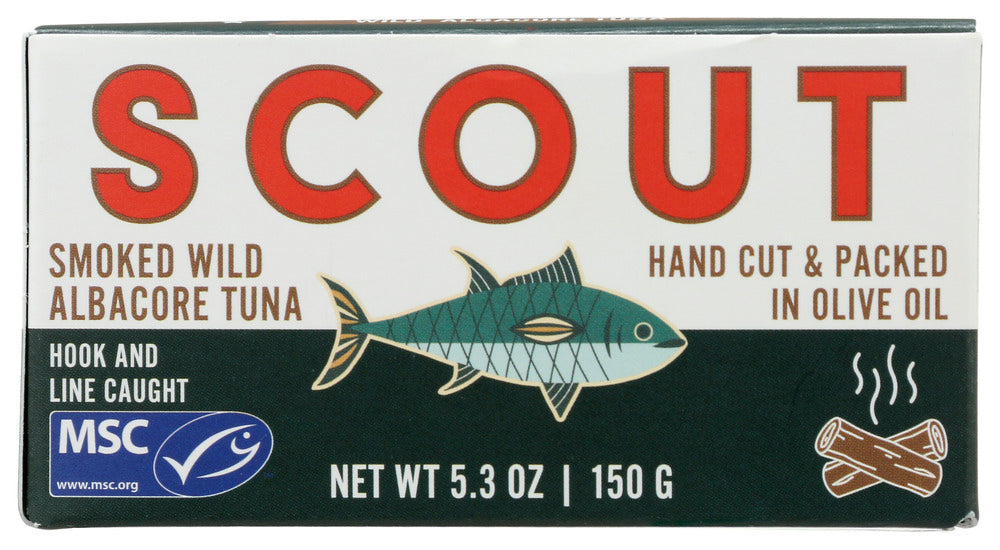 SCOUT: Smoked Wild Albacore Tuna, 5.3 oz