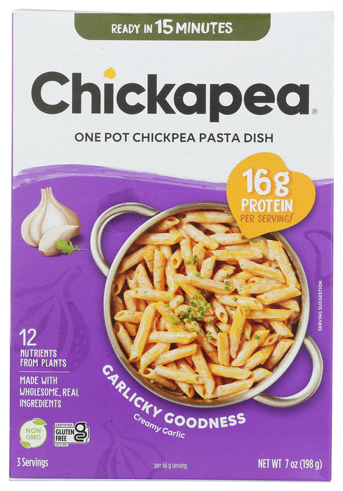 CHICKAPEA: Pasta Dish Creamy Garlic, 7 oz
