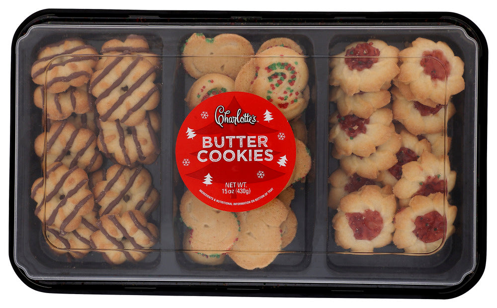 CHARLOTTES: Holiday Cookies Butter Spritz, 15 oz