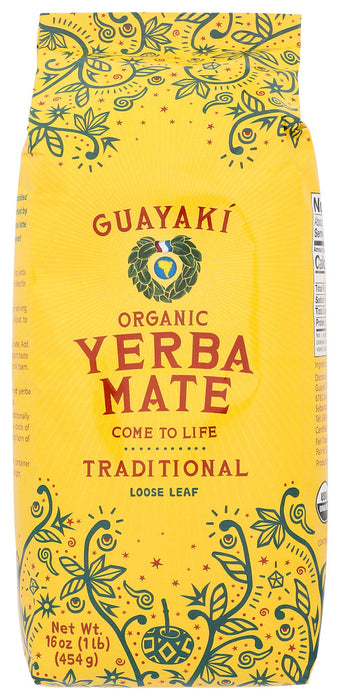 GUAYAKI: Organic Loose Leaf Yerba Mate Traditional, 16 oz