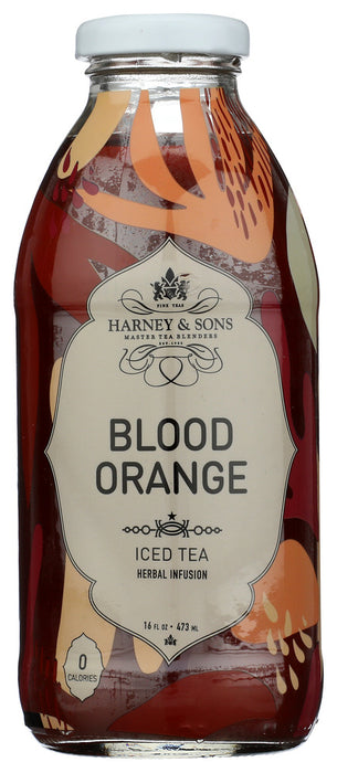 HARNEY & SONS: Blood Orange Iced Tea Bottled, 16 fo