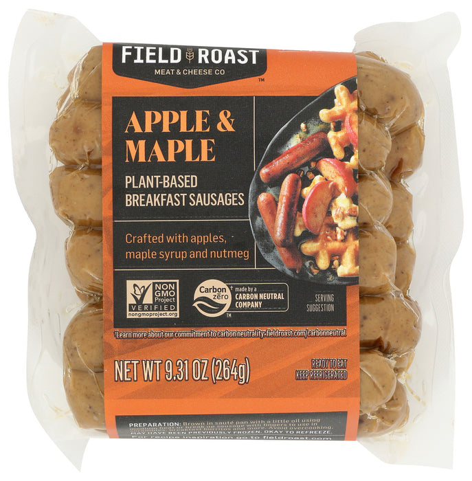 FIELD ROAST: Apple Maple Breakfast Sausage, 9.31 oz