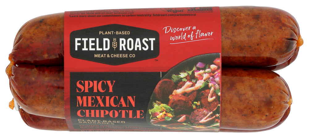 FIELD ROAST: Spicy Mexican Chipotle Plant-Based Sausages, 12.95 oz