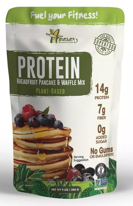 AMASAR: Protein Breadfruit Pancake and Waffle Mix, 9 oz