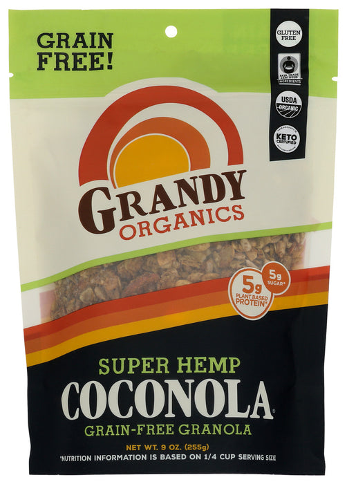 GRANDY OATS: Super Hemp Blend Coconola Grain Free Granola, 9 oz