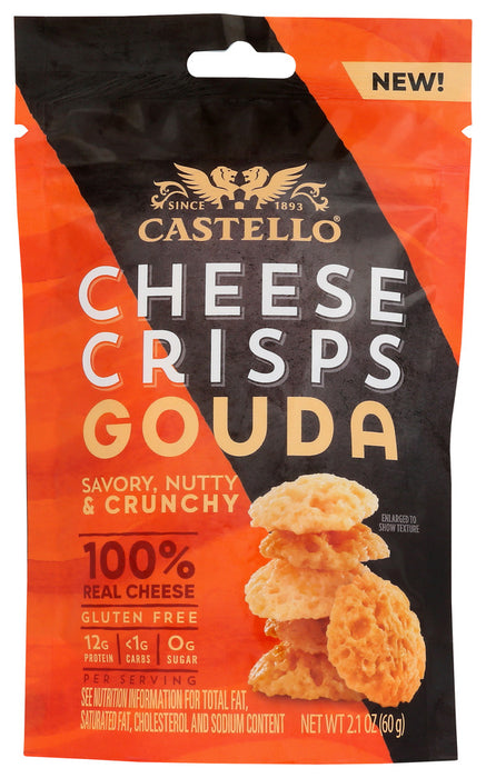 CASTELLO: Crisps Cheese Gouda, 2.1 OZ