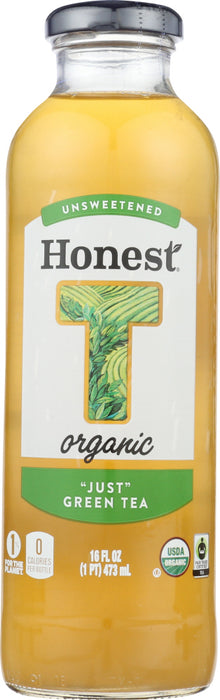 HONEST TEA: Organic Unsweetened Just Green Tea, 16 oz