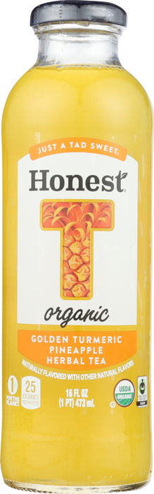 HONEST TEA: Organic Golden Turmeric Pineapple Herbal Tea, 16 fo