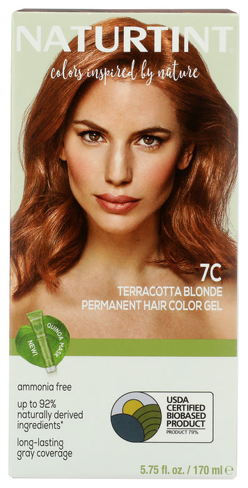 NATURTINT: Permanent Hair Color 7C Terracotta Blonde, 5.28 oz