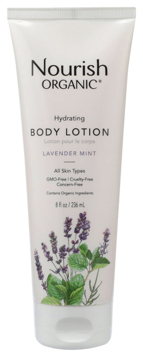 NOURISH: Organic Body Lotion Lavender Mint, 8 oz