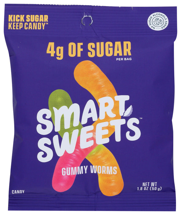 SMARTSWEETS: Gummy Candy Worms, 1.8 OZ