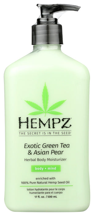 HEMPZ: Green Tea Asian Pear Body Moisturizer, 17 oz