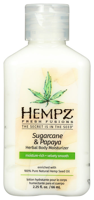 HEMPZ: Travel-Size Sugarcane & Papaya Herbal Body Moisturizer, 2.25 oz