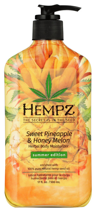 HEMPZ: Sweet Pineapple Honey Melon Body Moisturizer Summer Edition, 17 oz